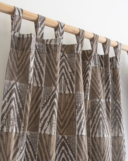 Cafe Curtain - Hand Block Printed Cotton Curtains Set
