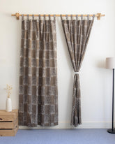 Cafe Curtain - Hand Block Printed Cotton Curtains Set