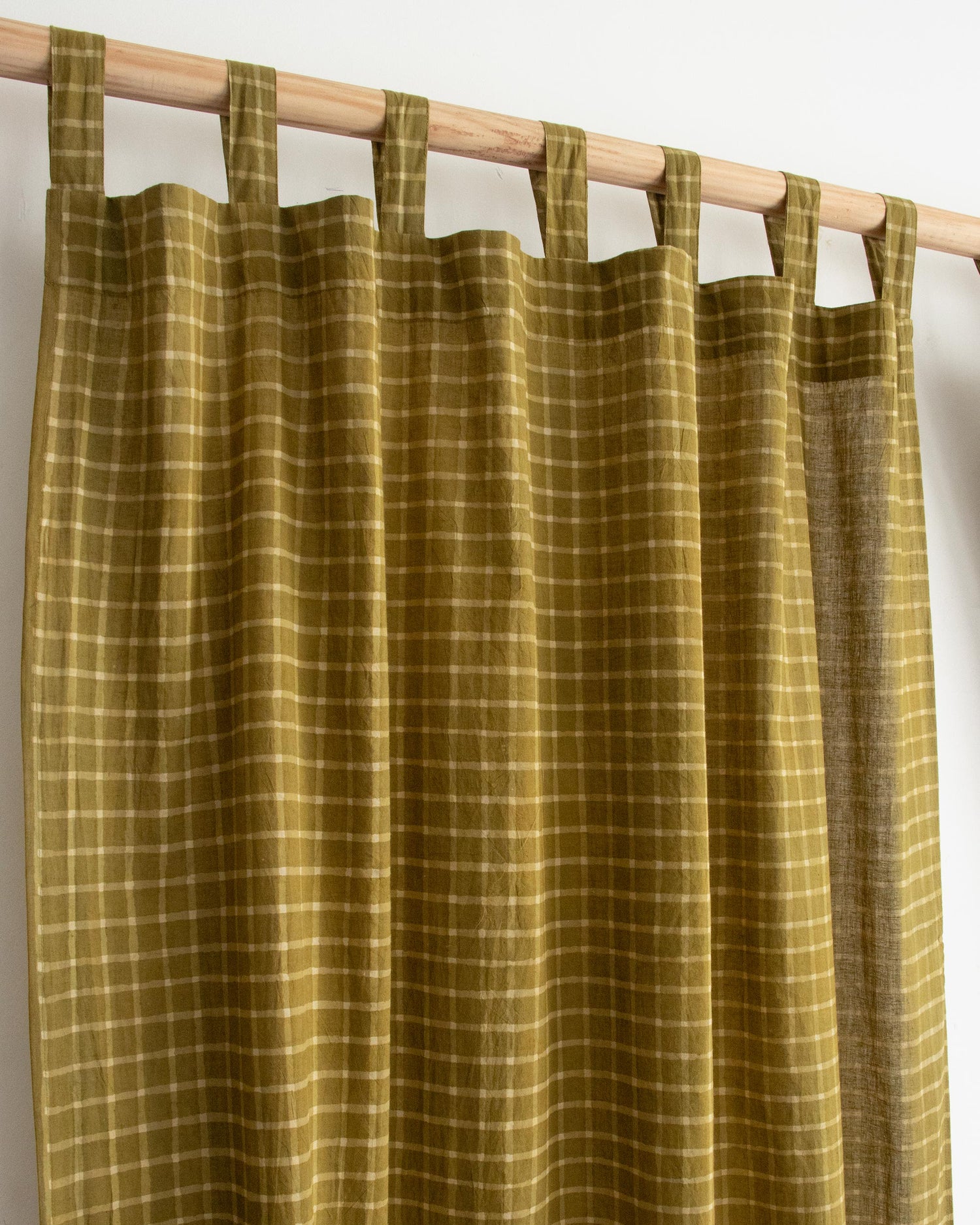 Check Block Printed Curtains for Home Decor