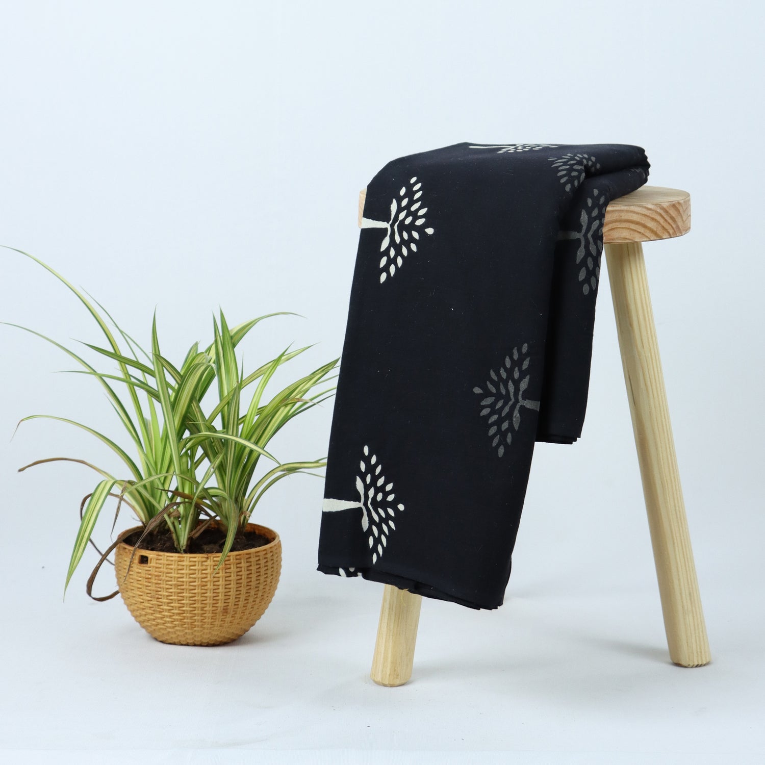 Cotton Black and White Fabric