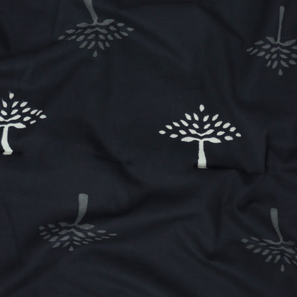 Cotton Black and White Fabric