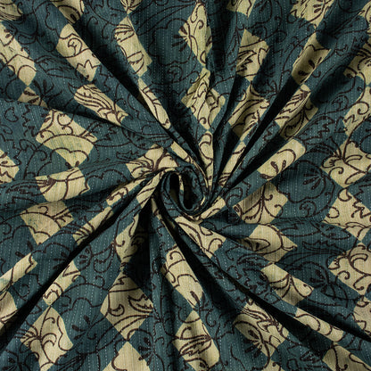 Cotton Hand Block Print Dabu Kantha Fabric