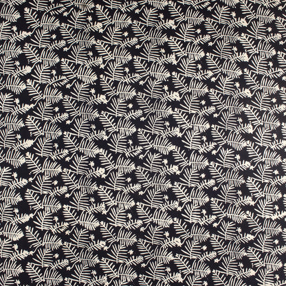 Cotton Hand Block Printed Black and White Fabrics