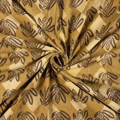Cotton Hand Block Printed Dabu Kantha Fabric