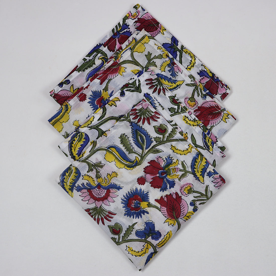 Cotton Hand Block Printed Dining Table Napkins