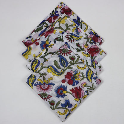 Cotton Hand Block Printed Dining Table Napkins