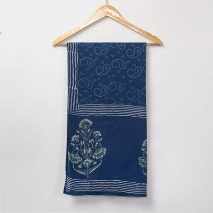 Cotton Hand Block Printed Dupatta for Ladies