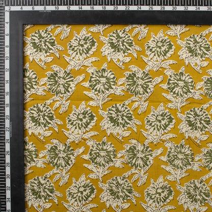 Cotton Jaipur Bagru Hand Block Printed Fabric