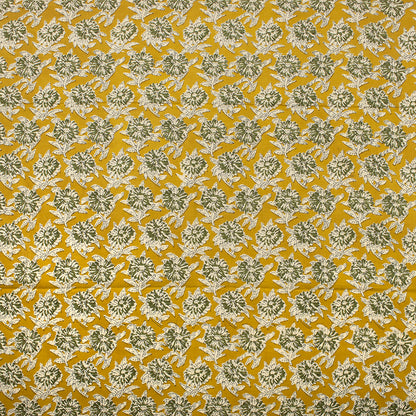 Cotton Jaipur Bagru Hand Block Printed Fabric