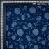 Cotton Material Indigo Floral Print Fabric