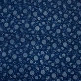 Cotton Material Indigo Floral Print Fabric