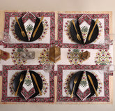 Cotton Modern Table Runner Floral Hand Block Printed
