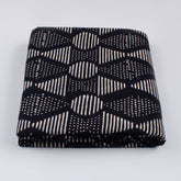 Cotton Printed Black and White Fabric 