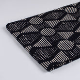 Cotton Printed Black and White Fabric 