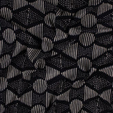 Cotton Printed Black and White Fabric 