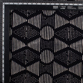 Cotton Printed Black and White Fabric 