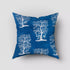 Cotton Printed Indigo Cushion Cover