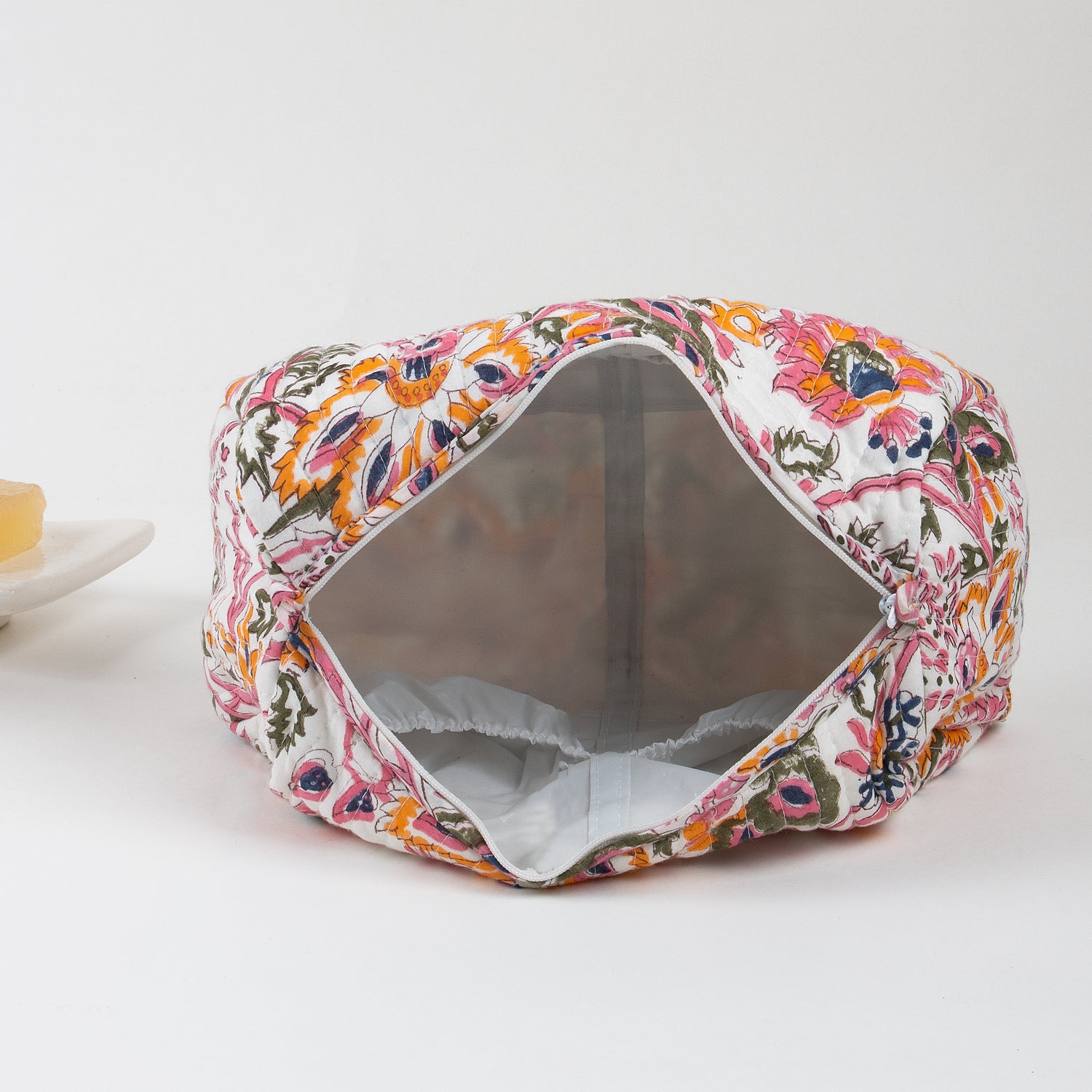 Cotton Set of 3 Travel Toiletry Bag with Pockets 