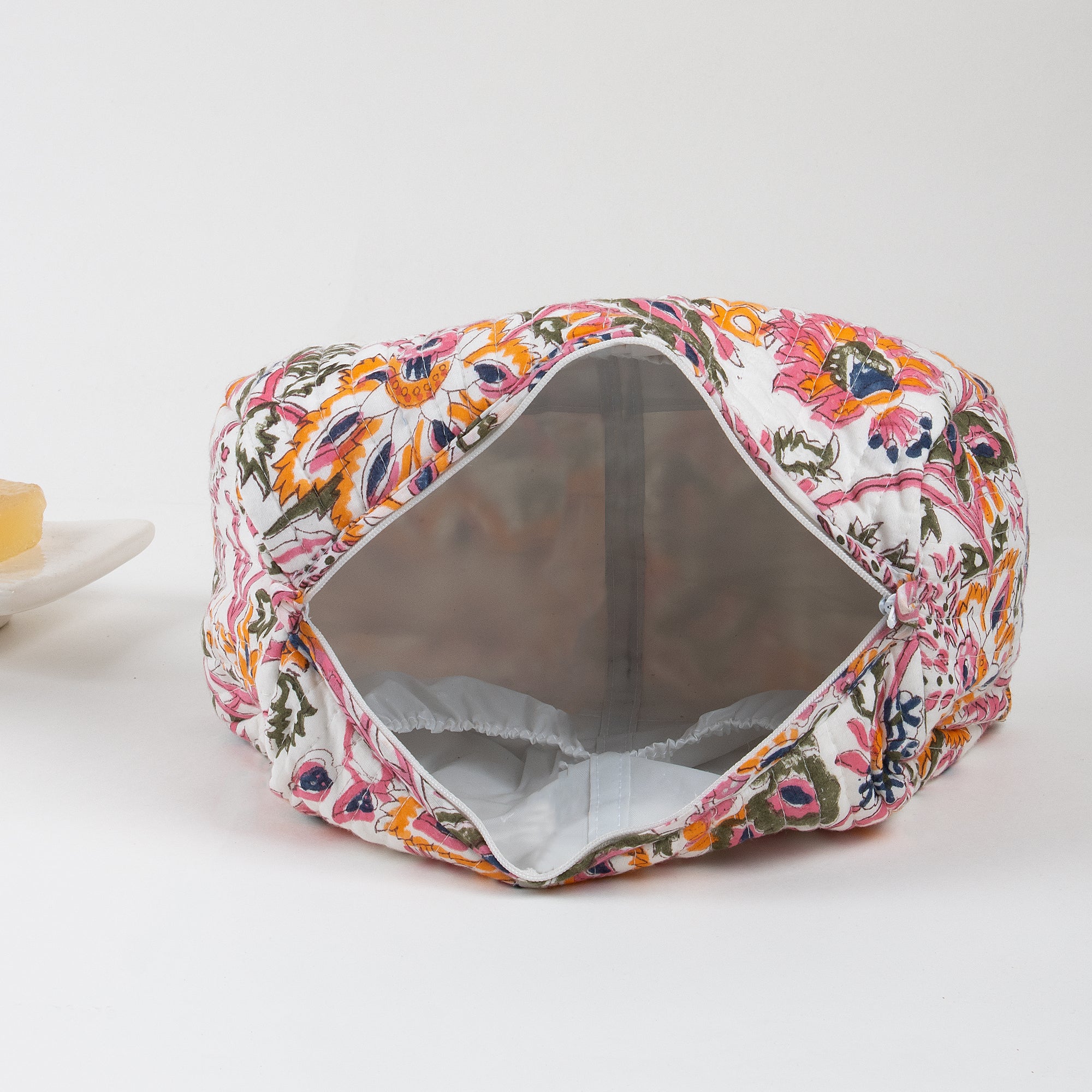 Cotton Set of 3 Travel Toiletry Bag with Pockets 