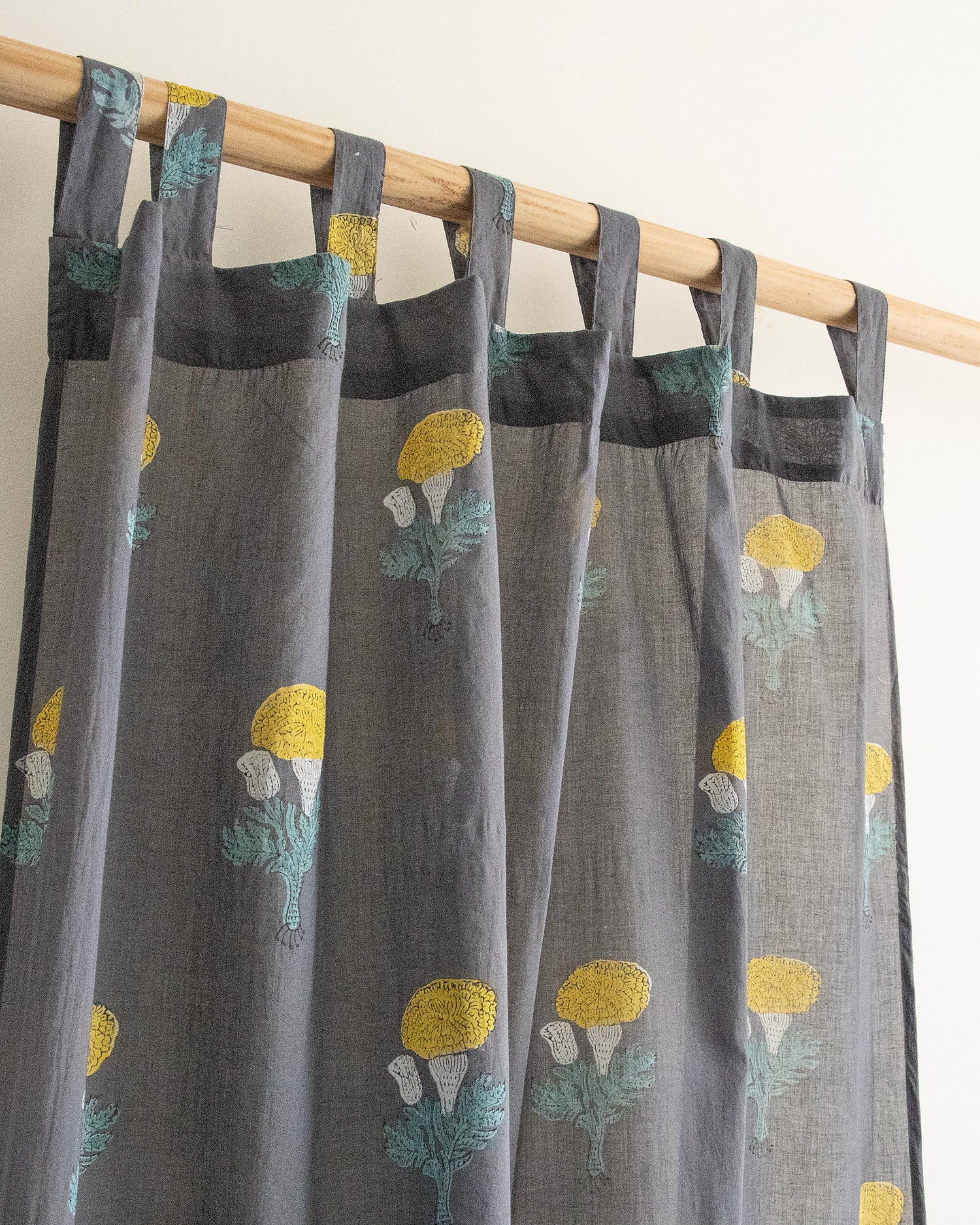 Curtains for Windows Block Print Style