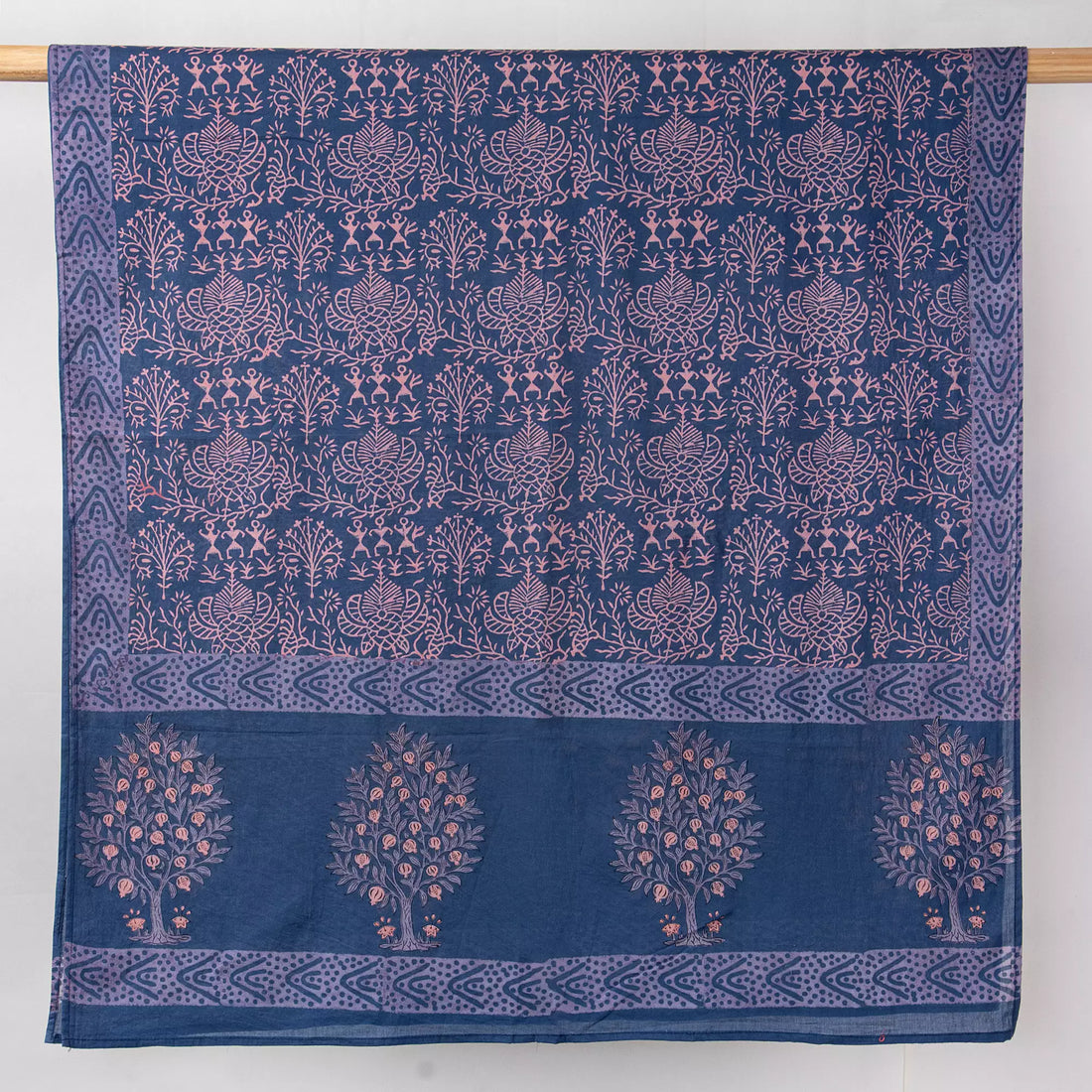 Hand Block Printed Pure Cotton Ladies Dupatta