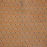 Dabu Brown Floral Hand Block Print Cotton Fabric