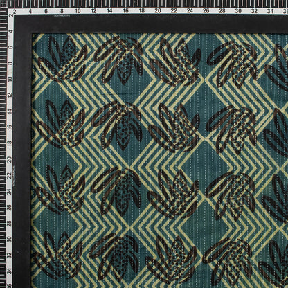 Dabu Cotton Hand Block Printed Floral Kantha Fabric