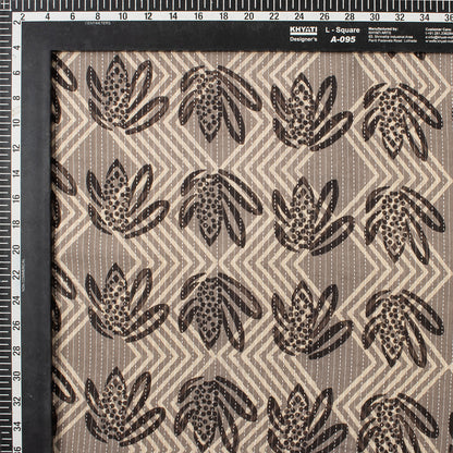 Dabu Cotton Hand Block Printed Kantha Fabric By Yard