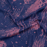 Dabu Dark Purple Hand Block Print Fabric