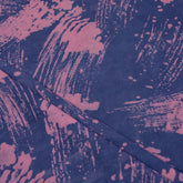 Dabu Dark Purple Hand Block Print Fabric