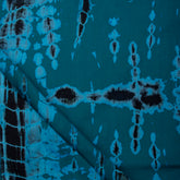 Dark Green Tie Dye Shibori Fabric