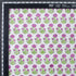 Dark Pink Floral Hand Block Print Fabric