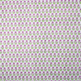 Dark Pink Floral Hand Block Print Fabric