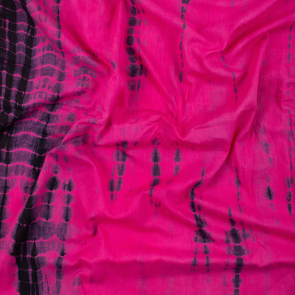 Dark Pink Tie Dye Shibori Fabric