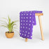 Dark Purple Pure Cotton Tie Dye Shibori Fabric