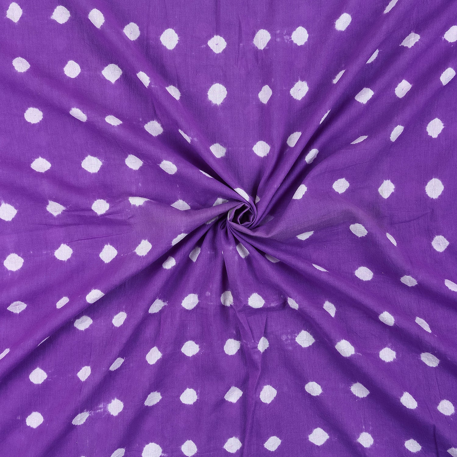 Dark Purple Pure Cotton Tie Dye Shibori Fabric
