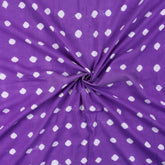 Dark Purple Pure Cotton Tie Dye Shibori Fabric