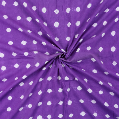Dark Purple Pure Cotton Tie Dye Shibori Fabric
