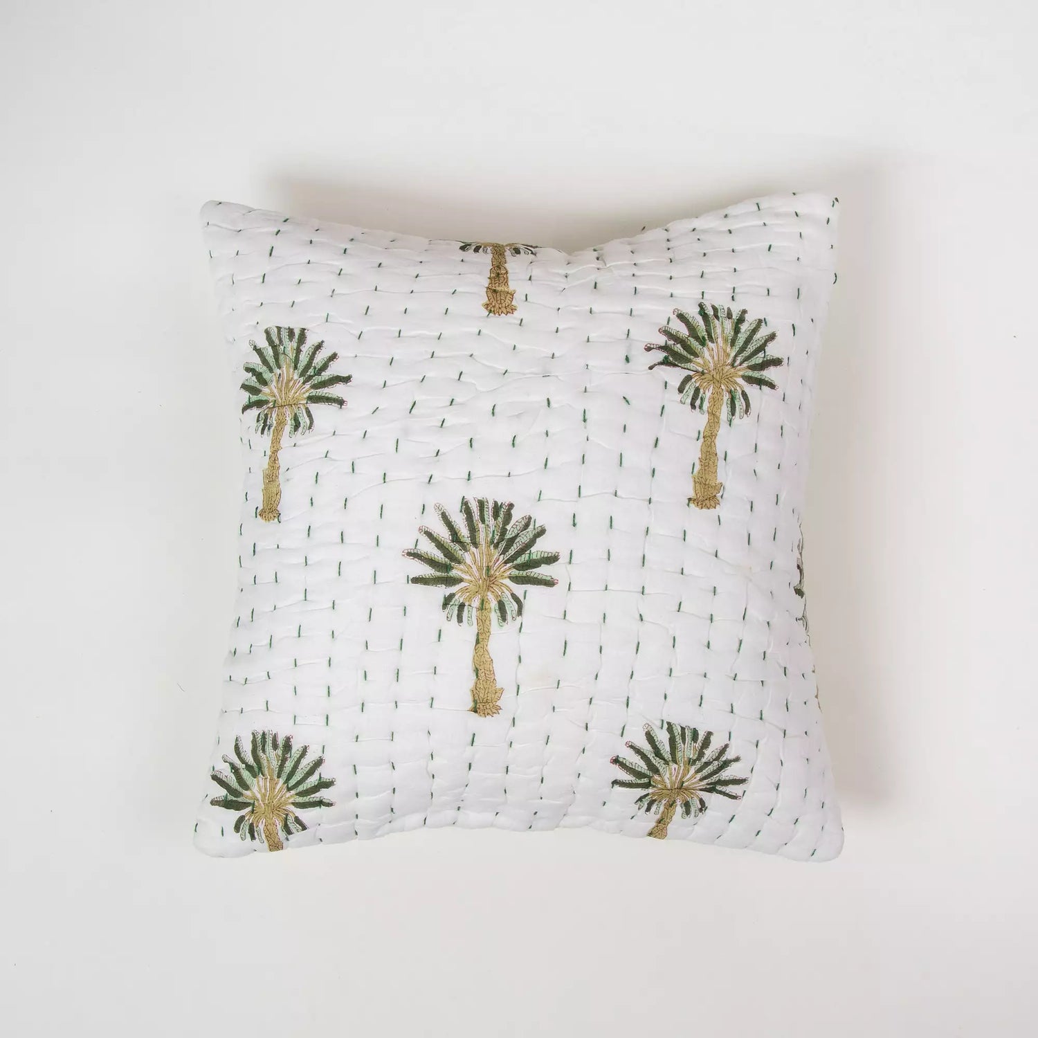 Decorative Block Printed Kantha Cotton Cushion Cover For Sofa