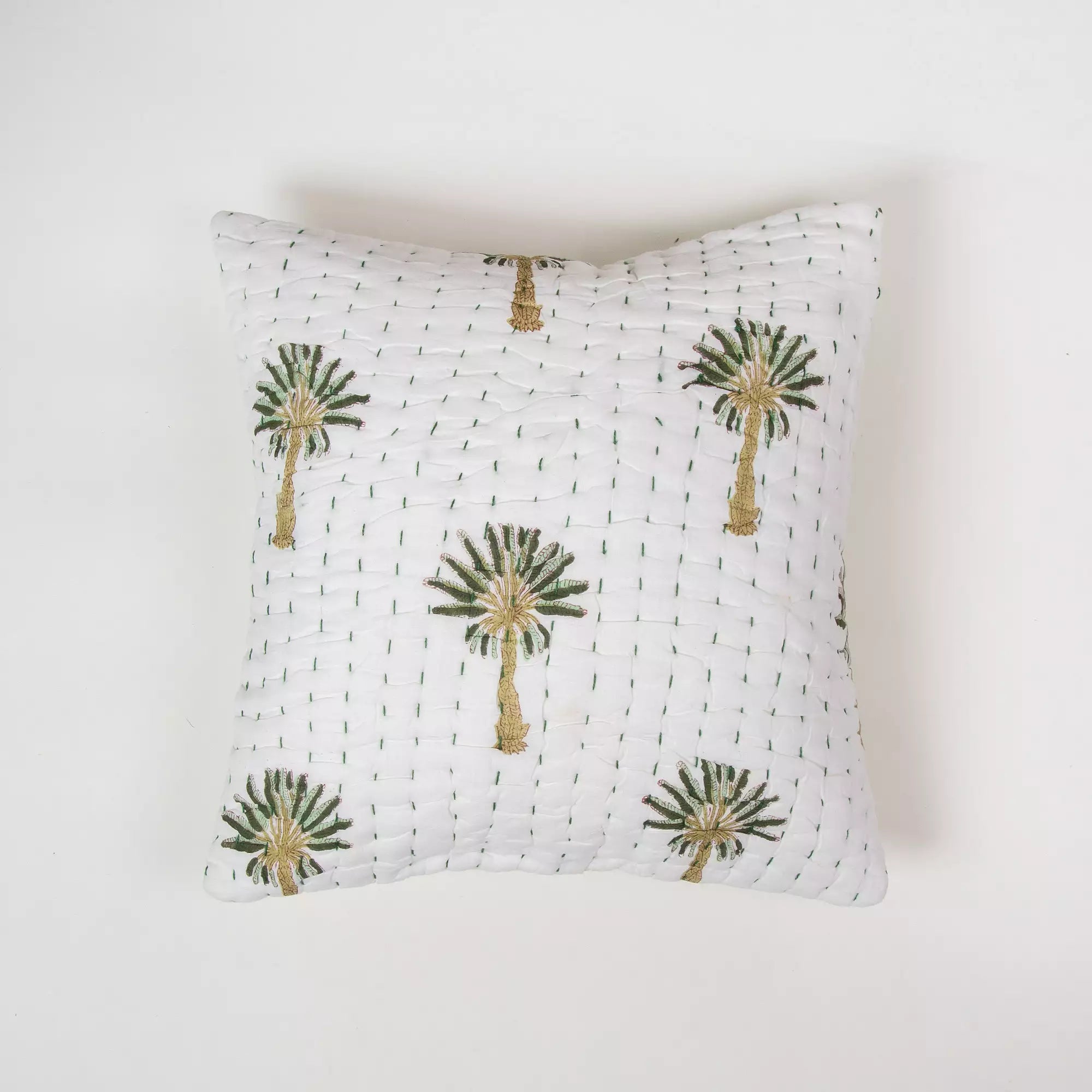 Decorative Block Printed Kantha Cotton Cushion Cover For Sofa