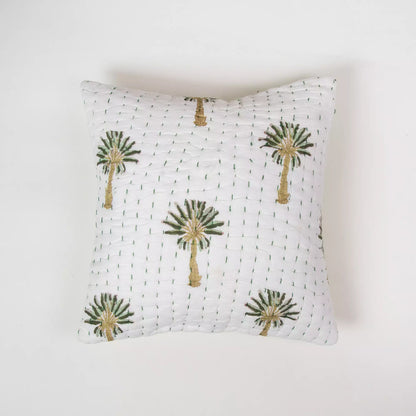 Decorative Block Printed Kantha Cotton Cushion Cover For Sofa