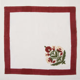 Decorative Hand Block Printed Cotton Floral Dinner Napkin Cloth