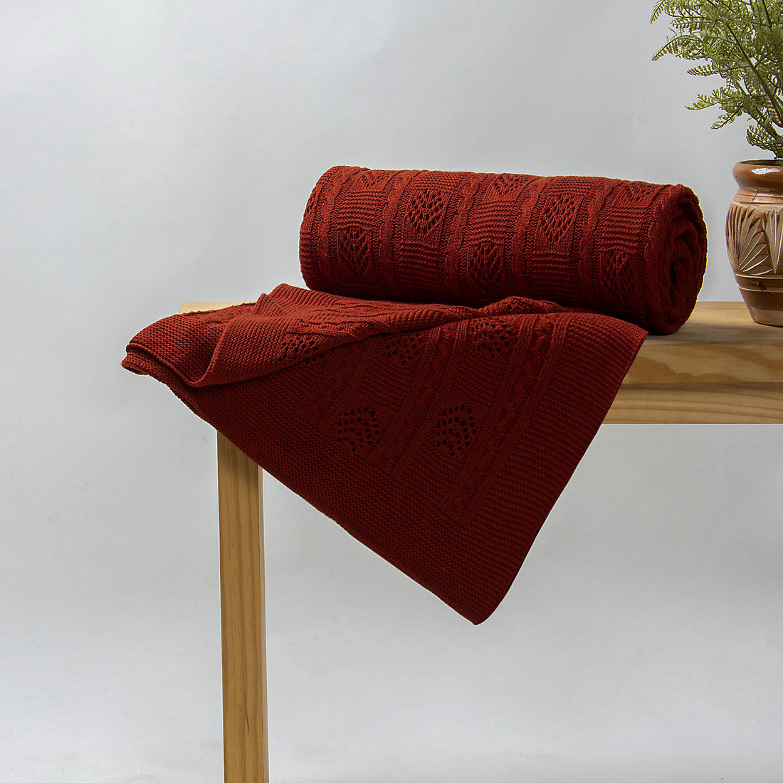 Decorative Handmade Maroon Sofa Throws