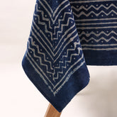Decorative Leaf Hand Block Printed Cotton Table Cloth