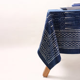 Decorative Leaf Hand Block Printed Cotton Table Cloth