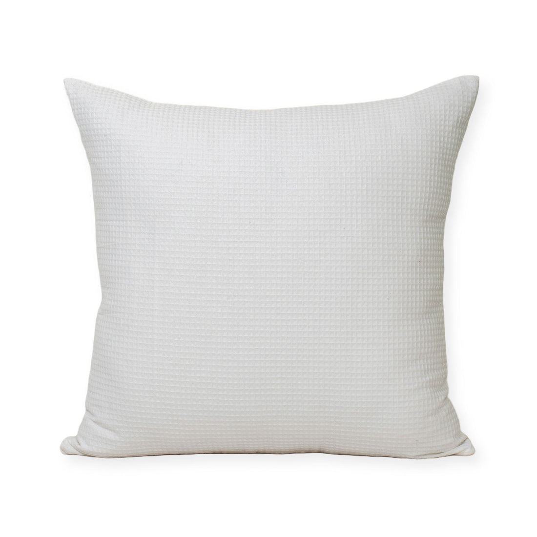 Decorative Off White Organic Cotton Waffle Sofa Cushion Cover