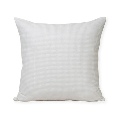 Decorative Off White Organic Cotton Waffle Sofa Cushion Cover