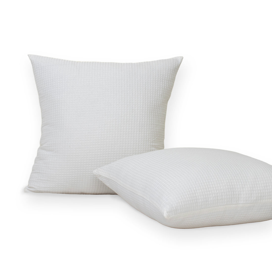 Decorative Off White Organic Cotton Waffle Sofa Cushion Cover