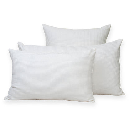 Decorative Off White Organic Cotton Waffle Sofa Cushion Cover