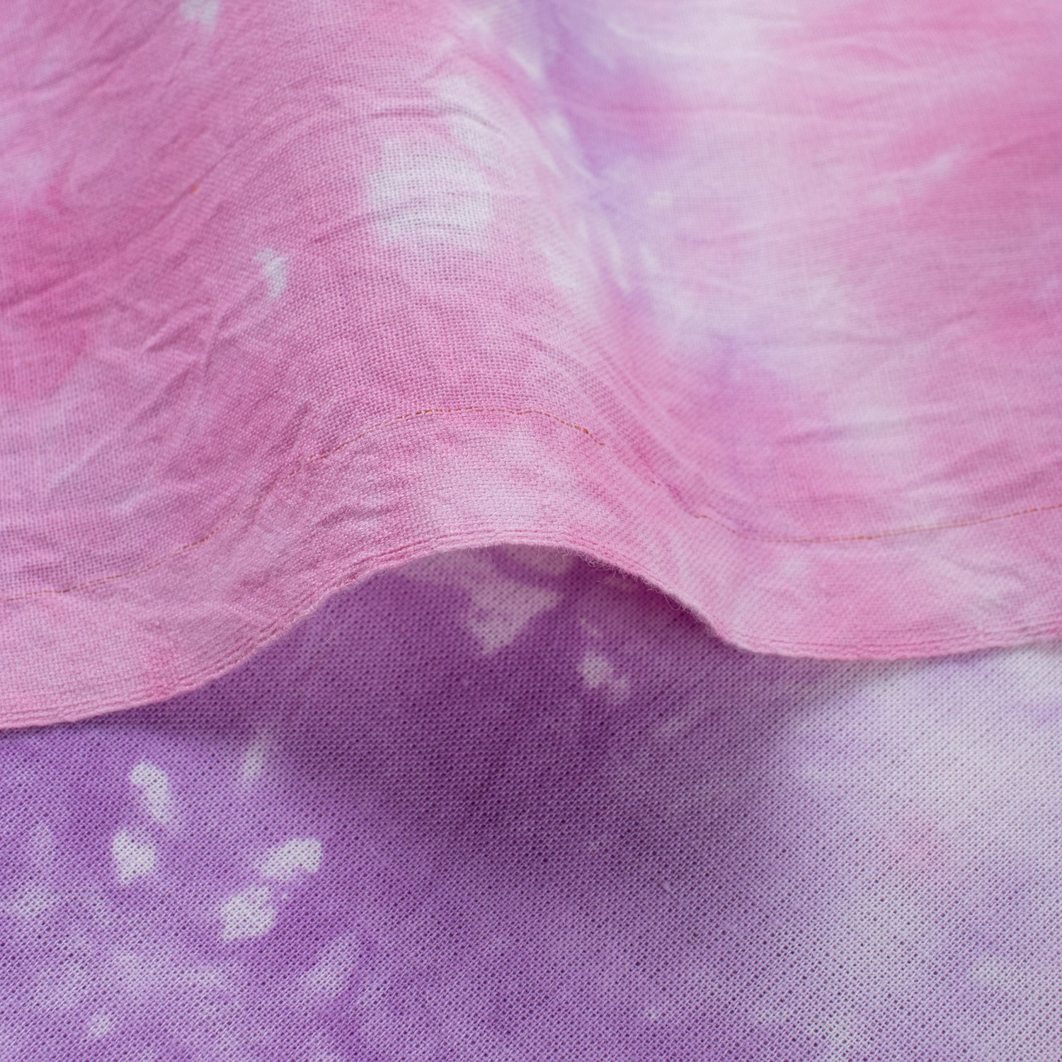 Decorative Pink Tie Dye Handmade Clothing Cotton Fabric